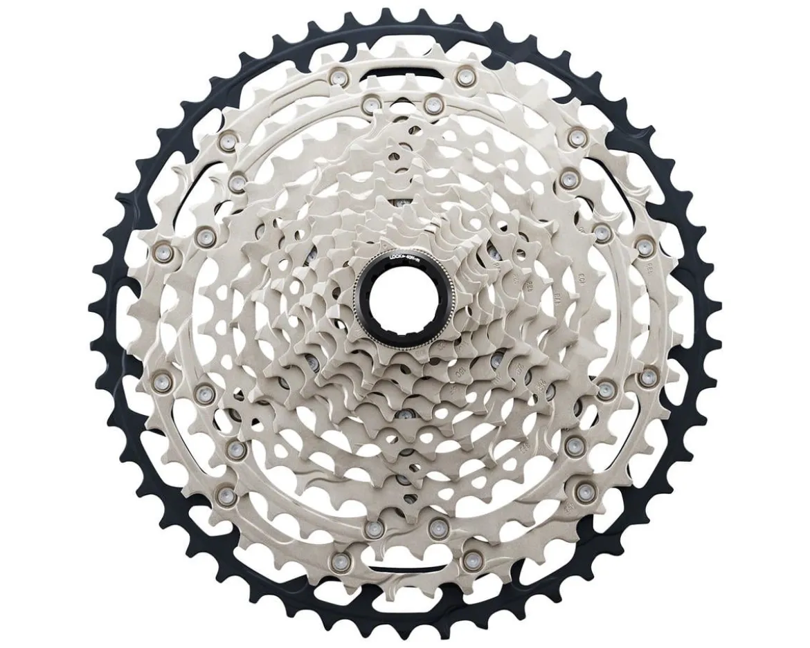 Shimano SLX CS-M7100 Cassette (Silver/Black) (12 Speed) (Micro Spline) (10-45T)