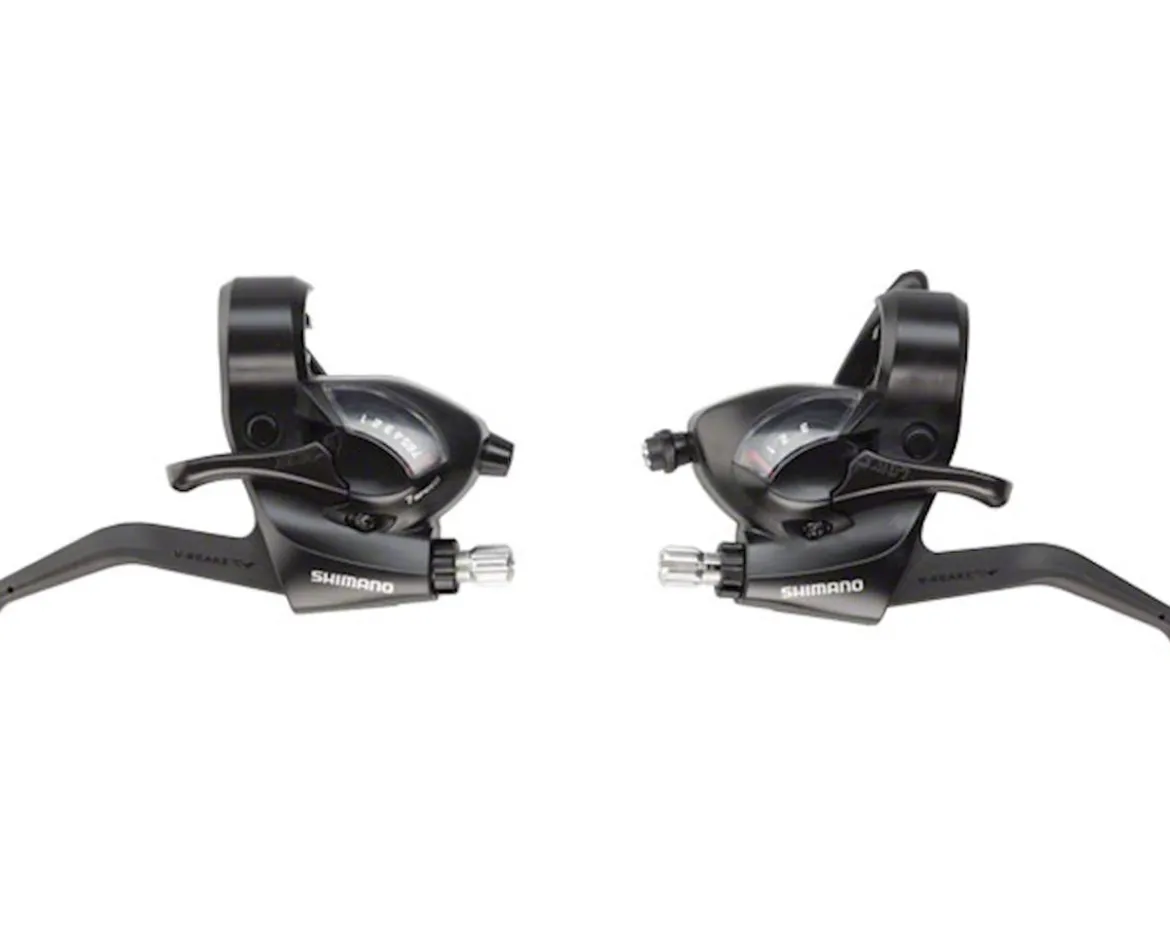 Shimano ST-EF41 Brake/Shift Levers (Black) (Pair) (3 x 7 Speed)