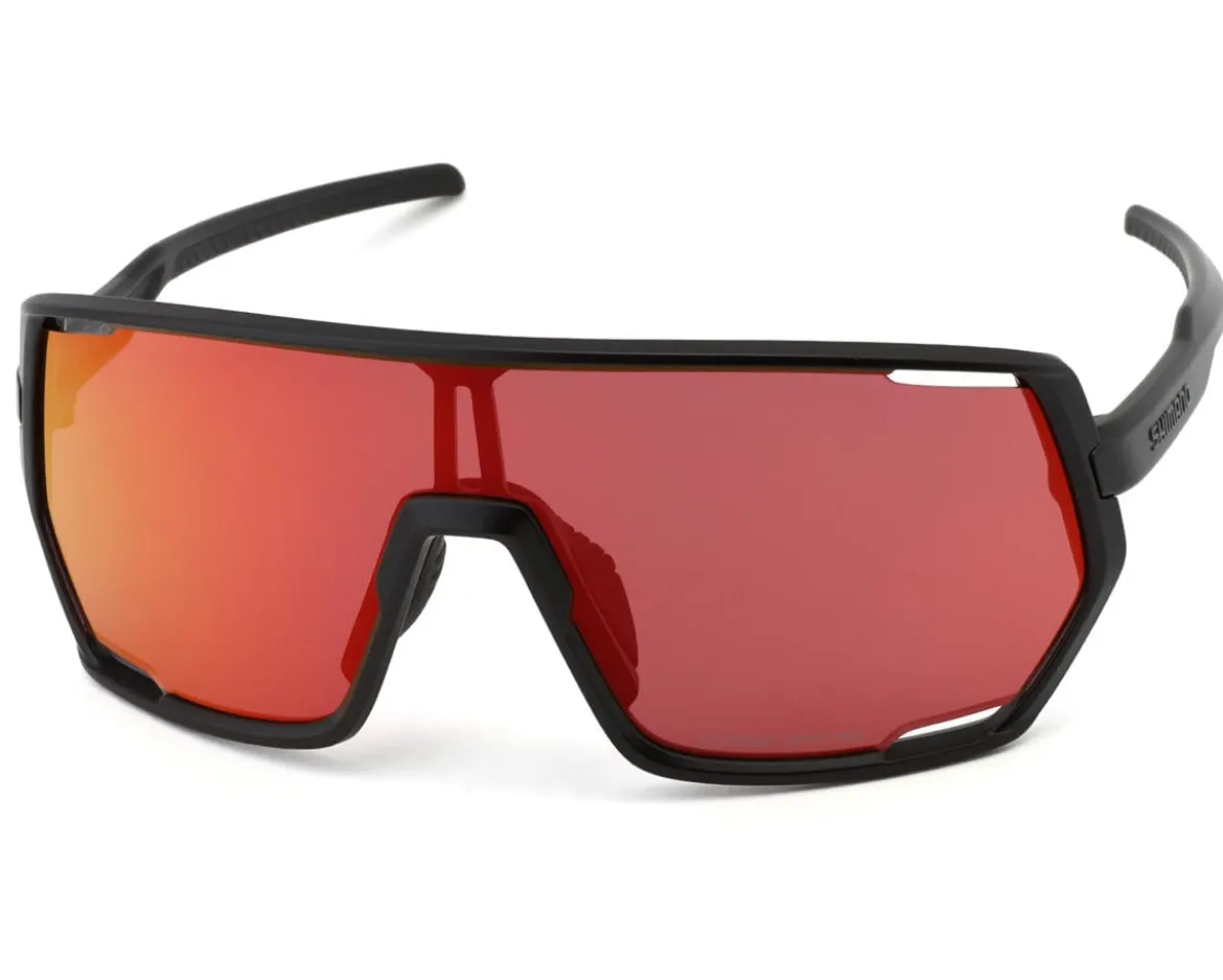 Shimano Technium Sunglasses (Matte Black) (Ridescape RD/Clear) (Road)