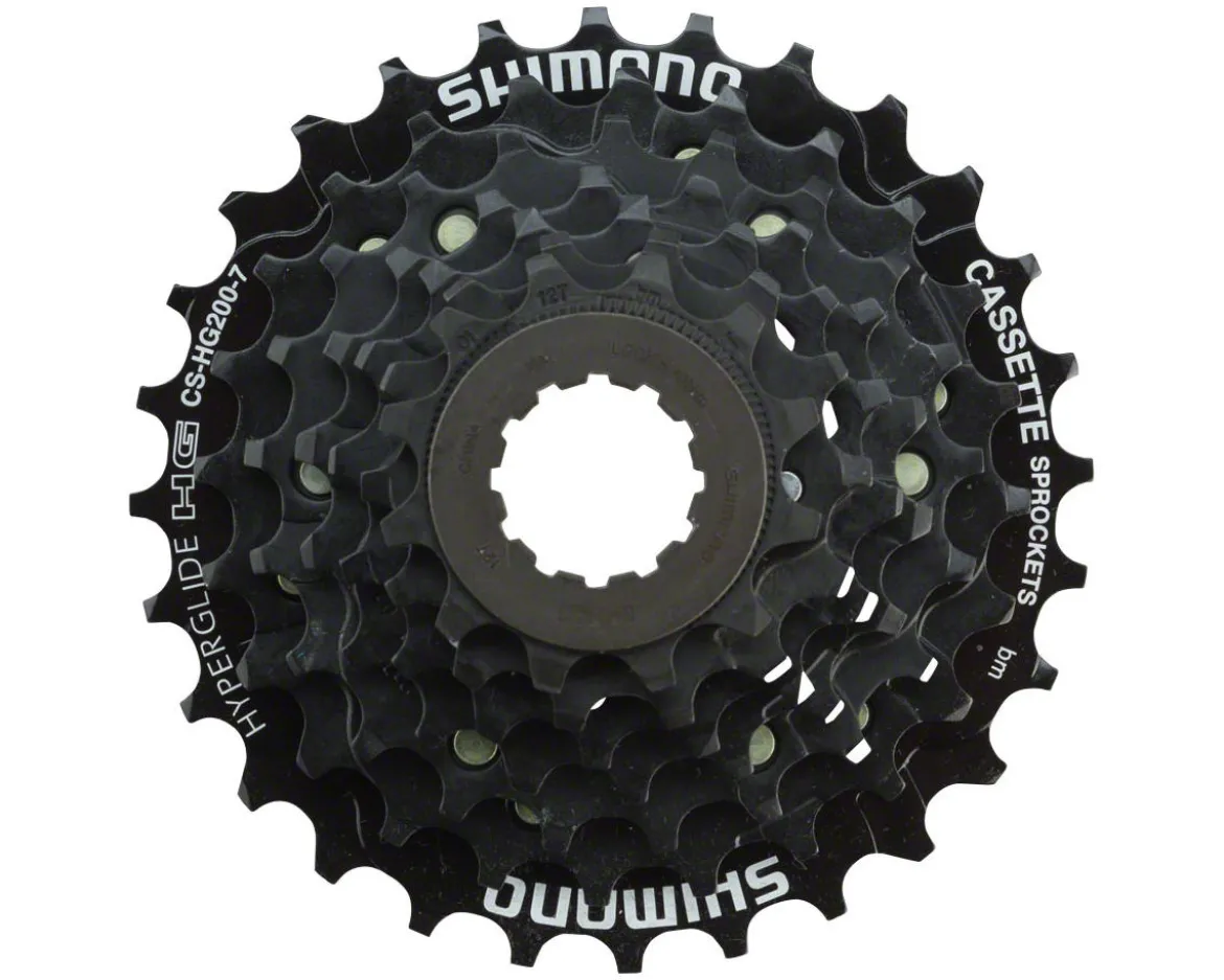 Shimano Tourney CS-HG200-7 Cassette (Black) (7 Speed) (Shimano HG) (12-28T)