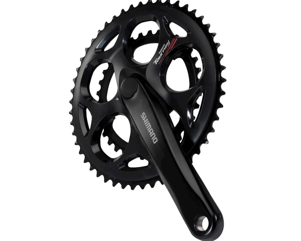 Shimano Tourney FC-A070 Crankset (Black) (2 x 7/8 Speed) (Square Taper) (170mm) (50/34T) (Riveted)