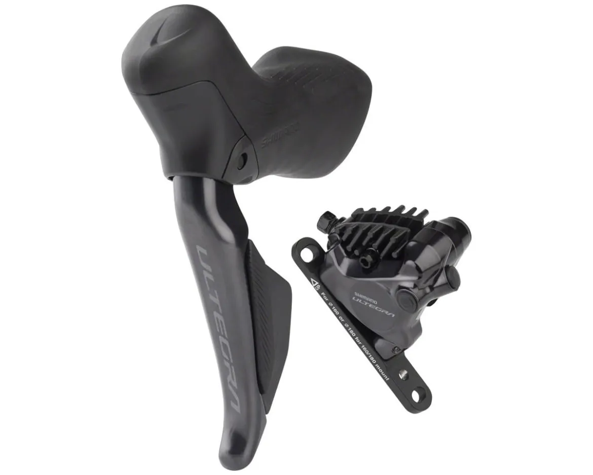 Shimano Ultegra Di2 R8170 Hydraulic Disc Brake/Shift Lever Kit (Black) (Left) (2x) (Flat Mount) (Caliper Included) (Electronic) (Wireless)