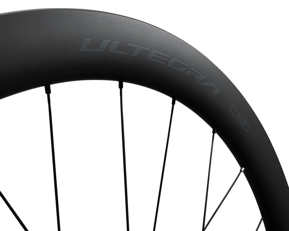 Shimano Ultegra WH-R8170-C50-TL Wheels (Black) (Shimano HG 11/12) (Wheelset) (700c) (Centerlock) (Tubeless)