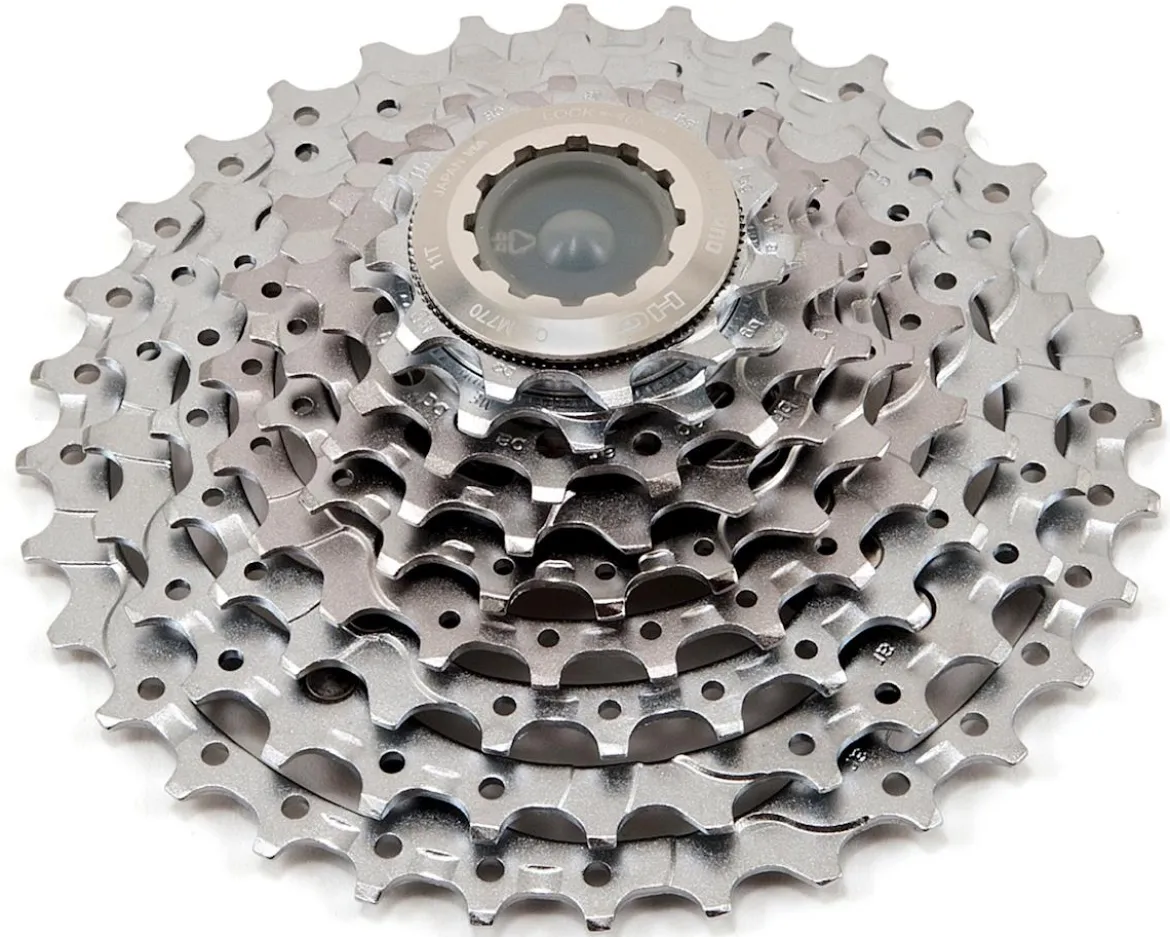 Shimano XT CS-M770 Cassette (Silver) (9 Speed) (Shimano HG) (11-32T)