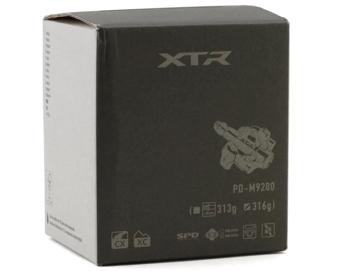 Shimano XTR PD-M9200 Clipless Pedals (Black) (Standard Axle - 55mm)