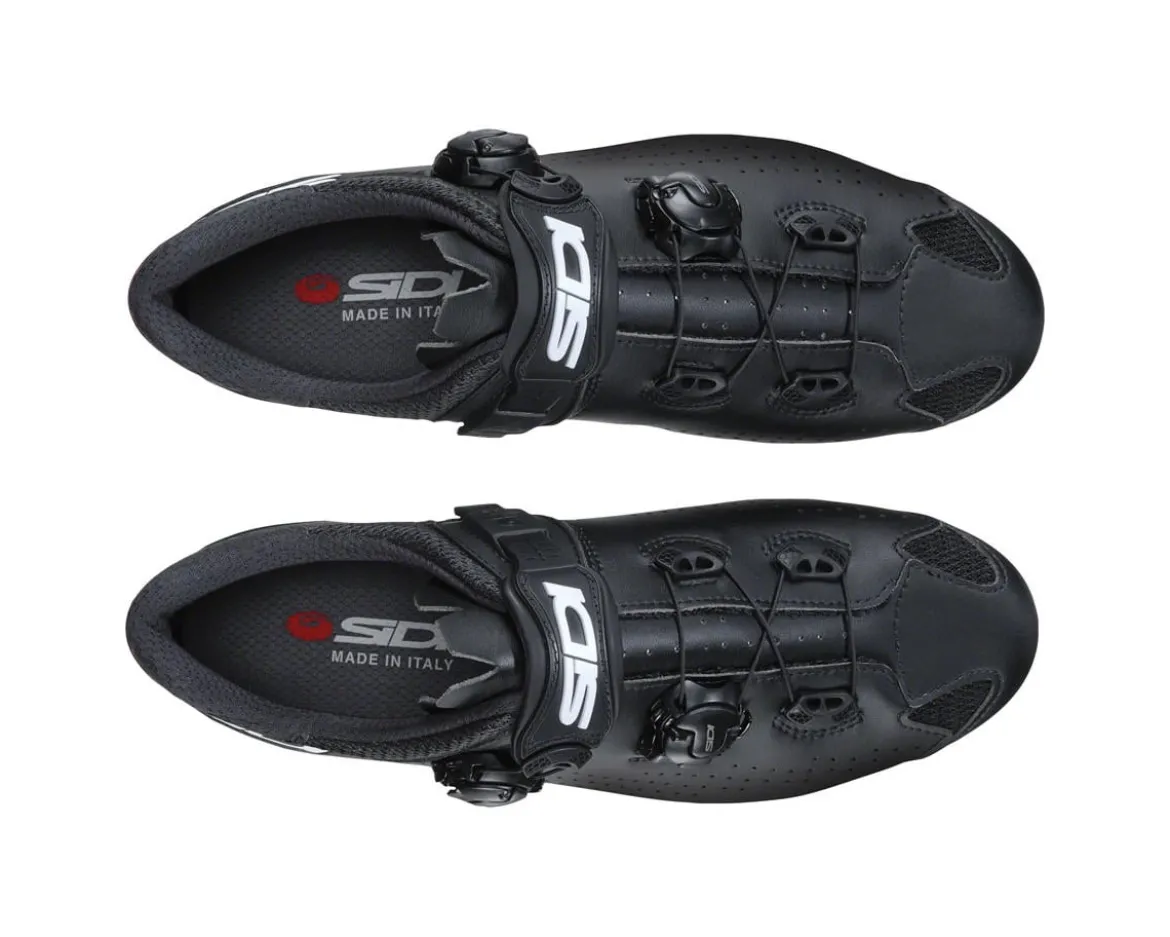 Sidi Genius 10 Mega Road Shoes (Black) (46) (Wide)