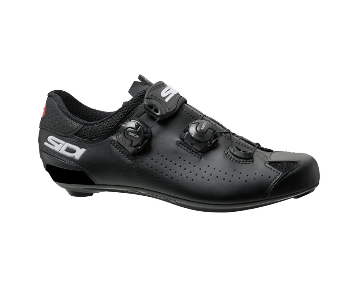 Sidi Genius 10 Mega Road Shoes (Black) (46) (Wide)