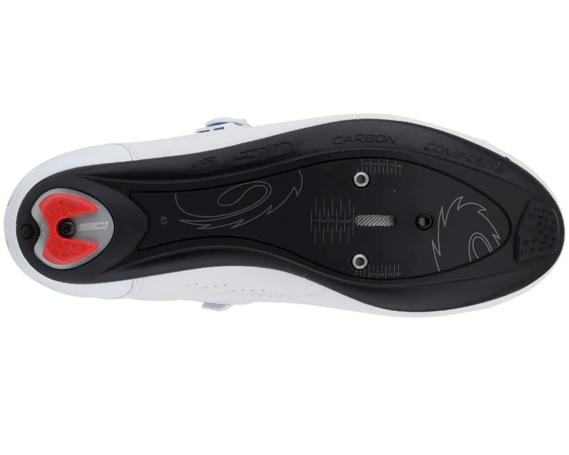 Sidi Genius 10 Road Shoes (White/White) (45)
