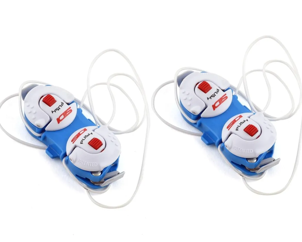 Sidi Shot/Tiger Double Tecno-3 Push Closure System (Blue/White) (Pair)