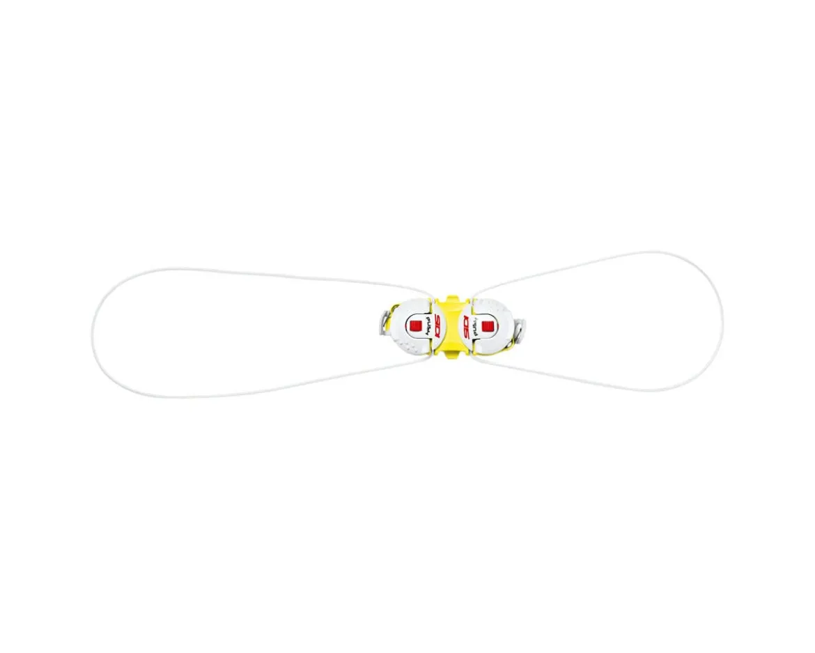 Sidi Shot/Tiger Double Tecno-3 Push Closure System (Yellow/White) (Half Pair)