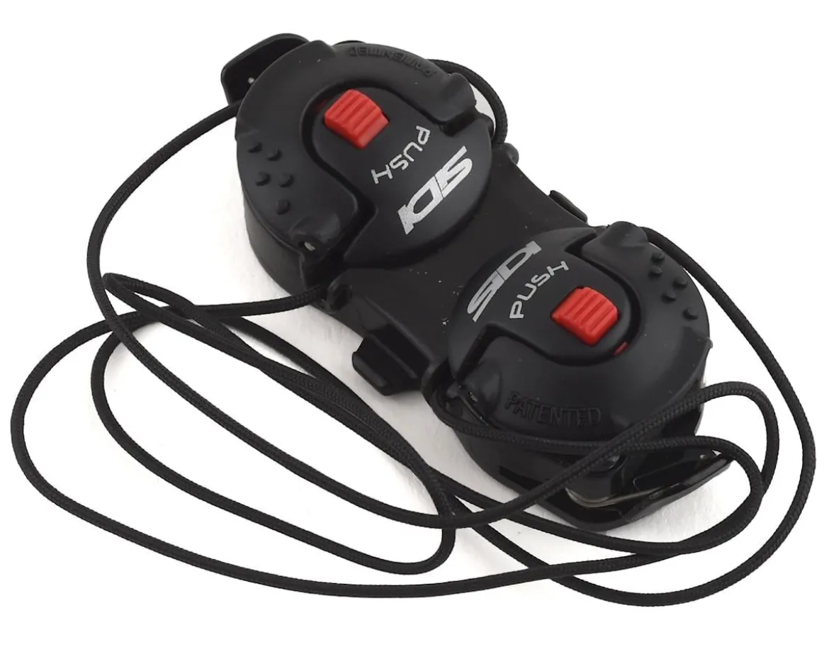 Sidi Shot/Tiger Double Tecno-3 Push Closure System (Black/Red) (Half Pair)
