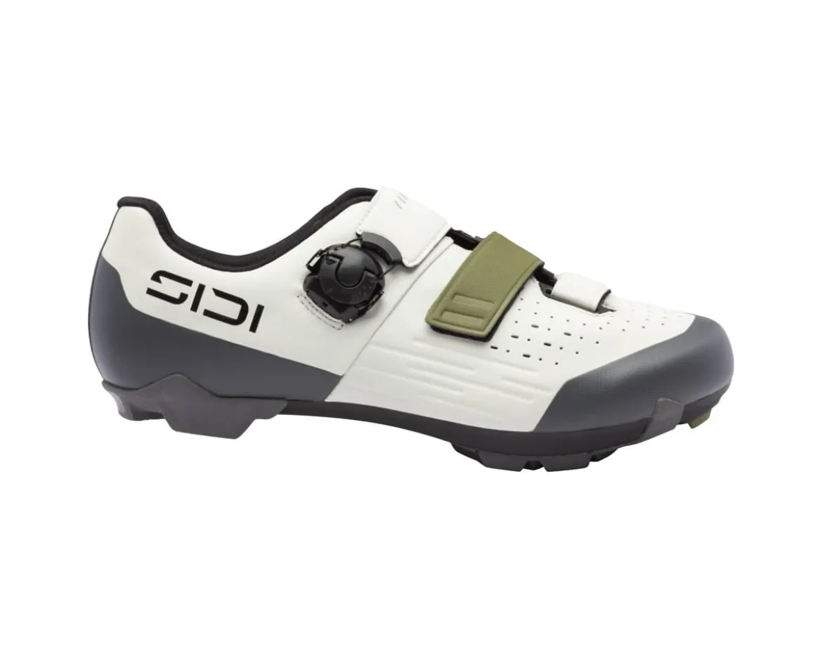 Sidi Silvis XC Mountain Shoes (Ice White/Olive Green) (40) (Millenium Fit)