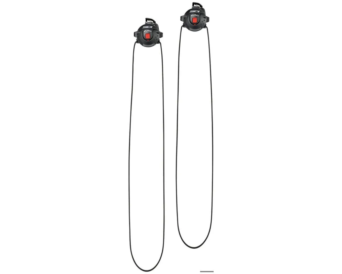 Sidi Tecno 4 Push Buckle System (Black/Red) (For Sixty Road Shoes) (Pair)