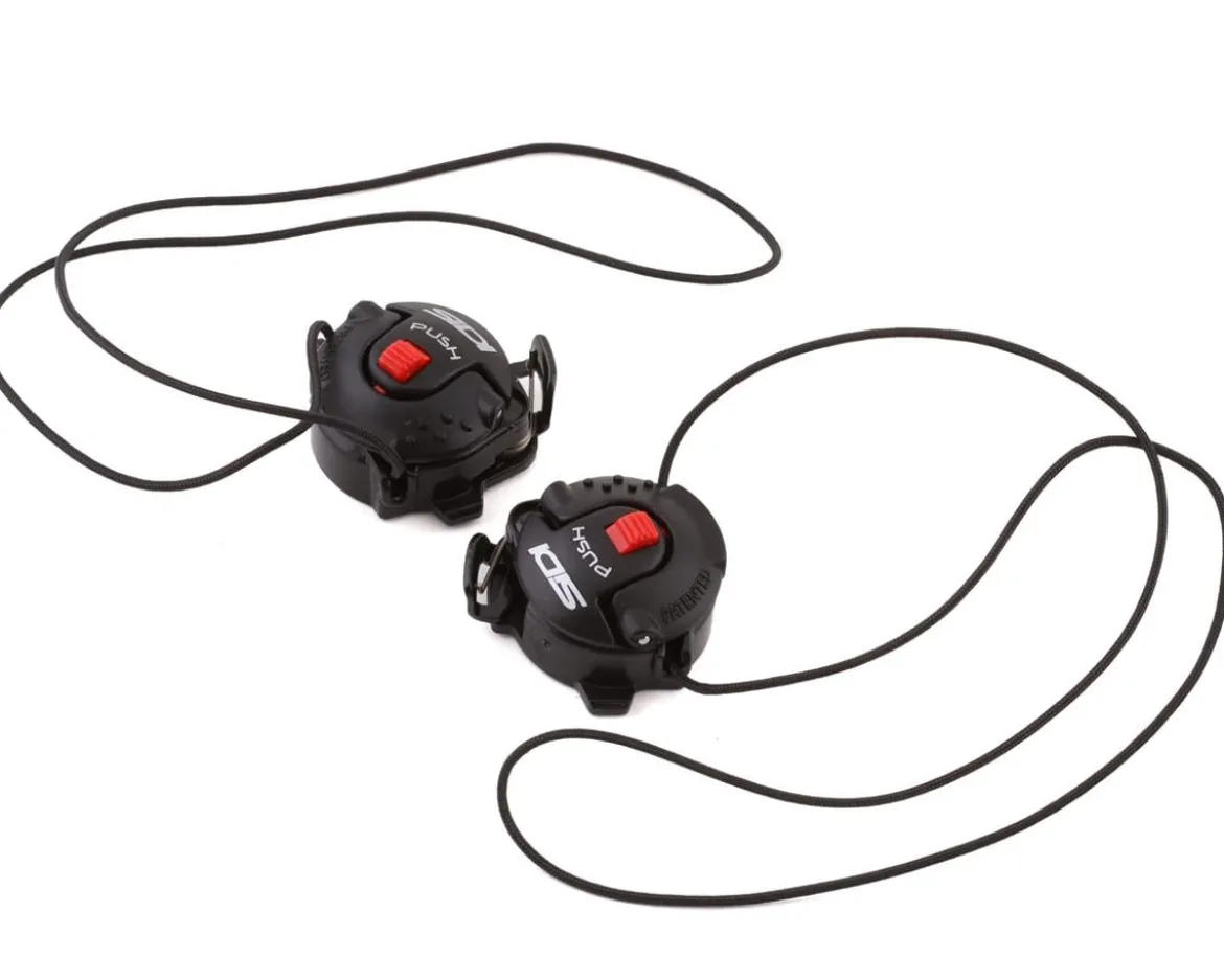 Sidi Tecno 3 Push Single Dial System (Black/Red) (Pair) (For Drako 2 MTB Shoes/Wire 2S Road Shoes)