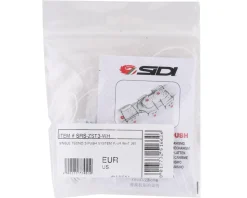 Sidi Tecno 3 Push Single Dial System (White/Red) (Pair) (For Drako 2 MTB Shoes/Wire 2S Road Shoes)