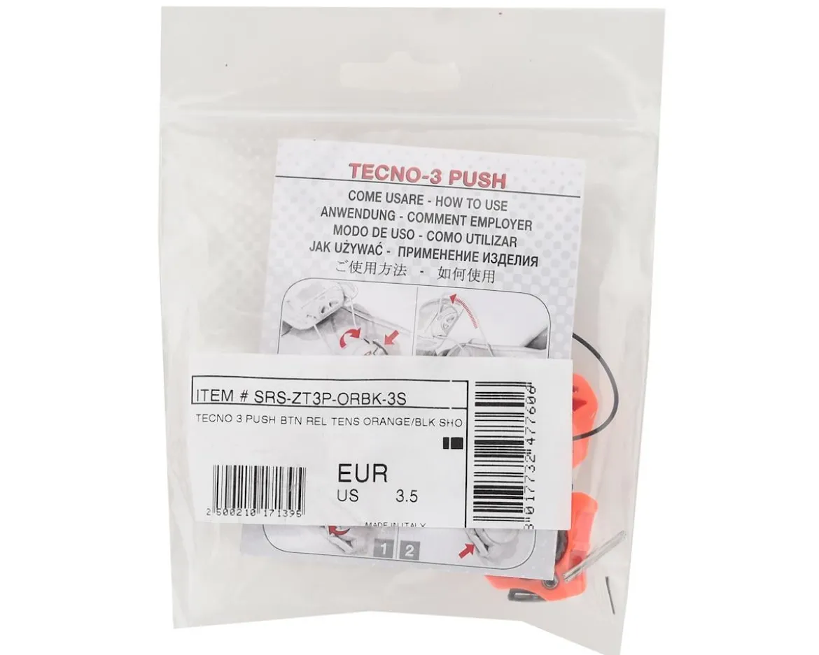 Sidi Tecno-3 Push Buckles (Orange/Black) (Short)