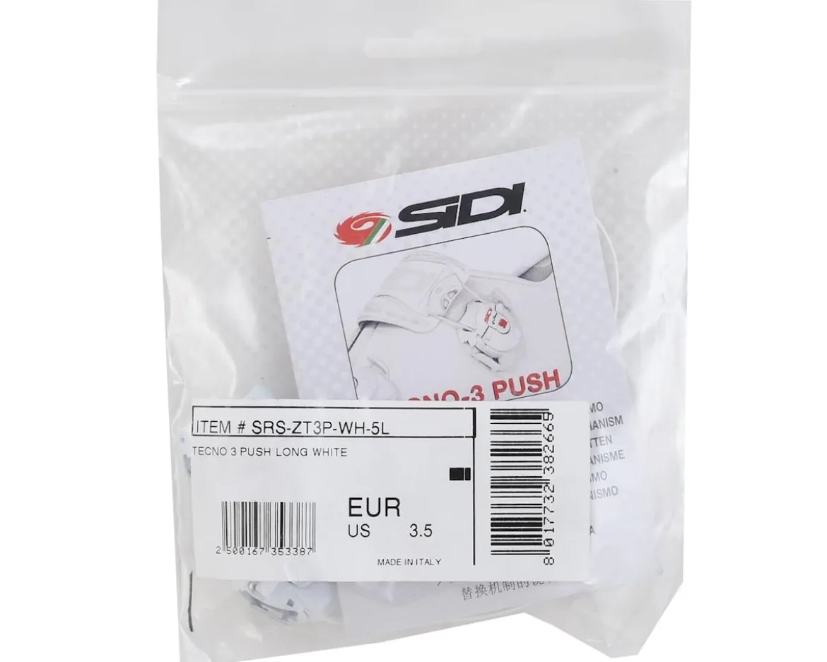 Sidi Tecno-3 Push Buckles (White) (Long)