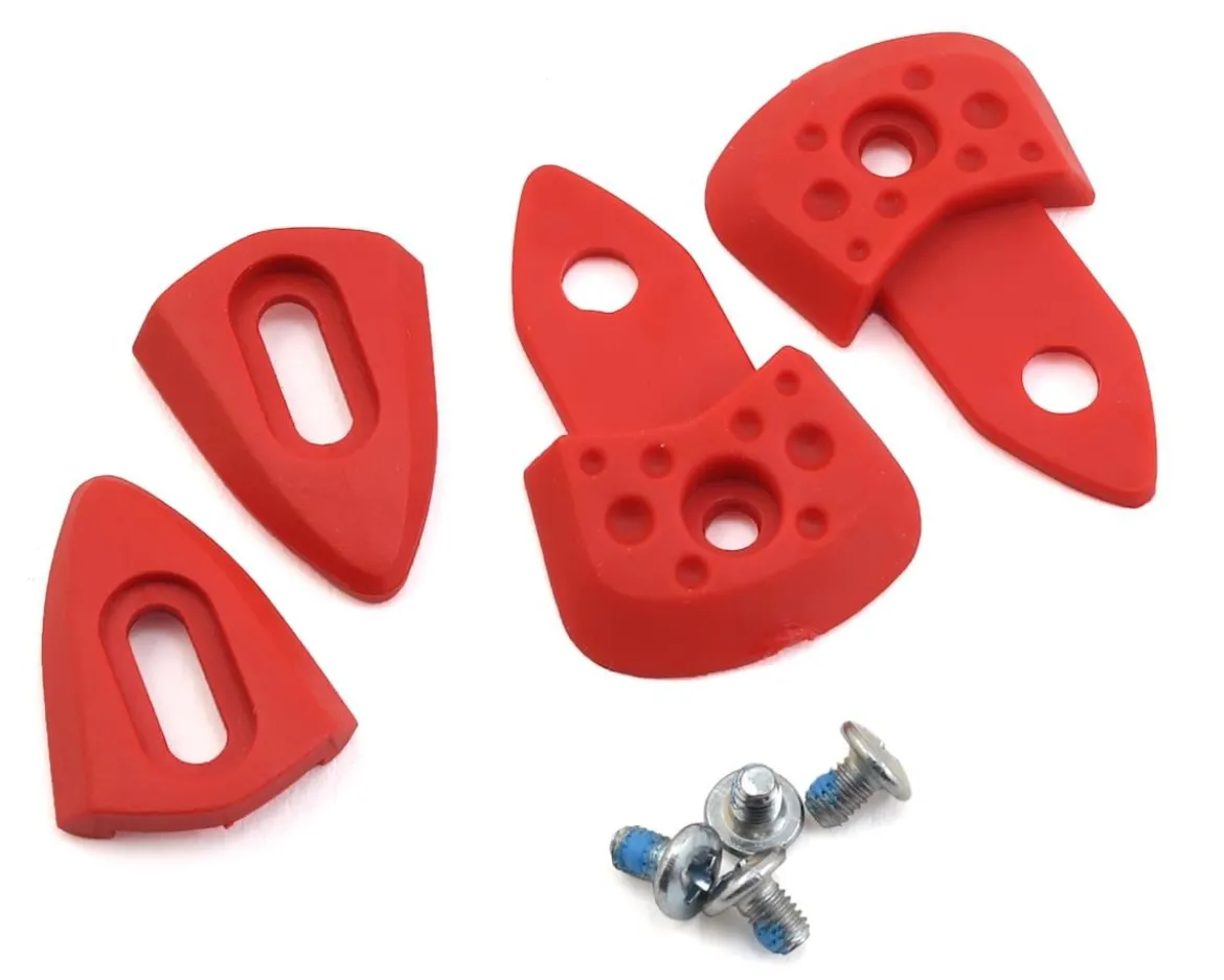Sidi Vent Air Intake Toe Pads (Red) (41-44) (Pair) (For Sixty Road Shoes/Wire 2S Road Shoes)