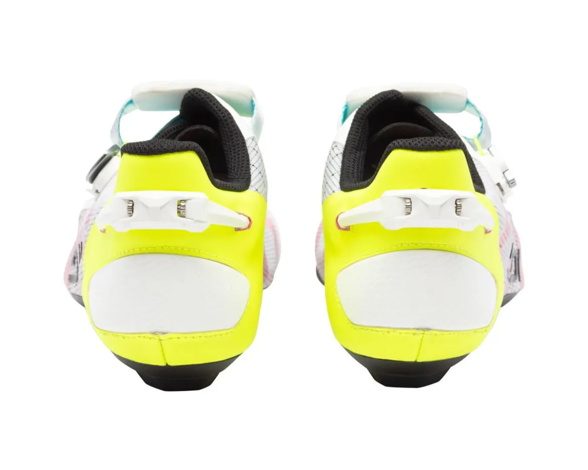 Sidi Wire 3 Road Shoes (White/Yellow Fluo) (40) (Millenium Fit)