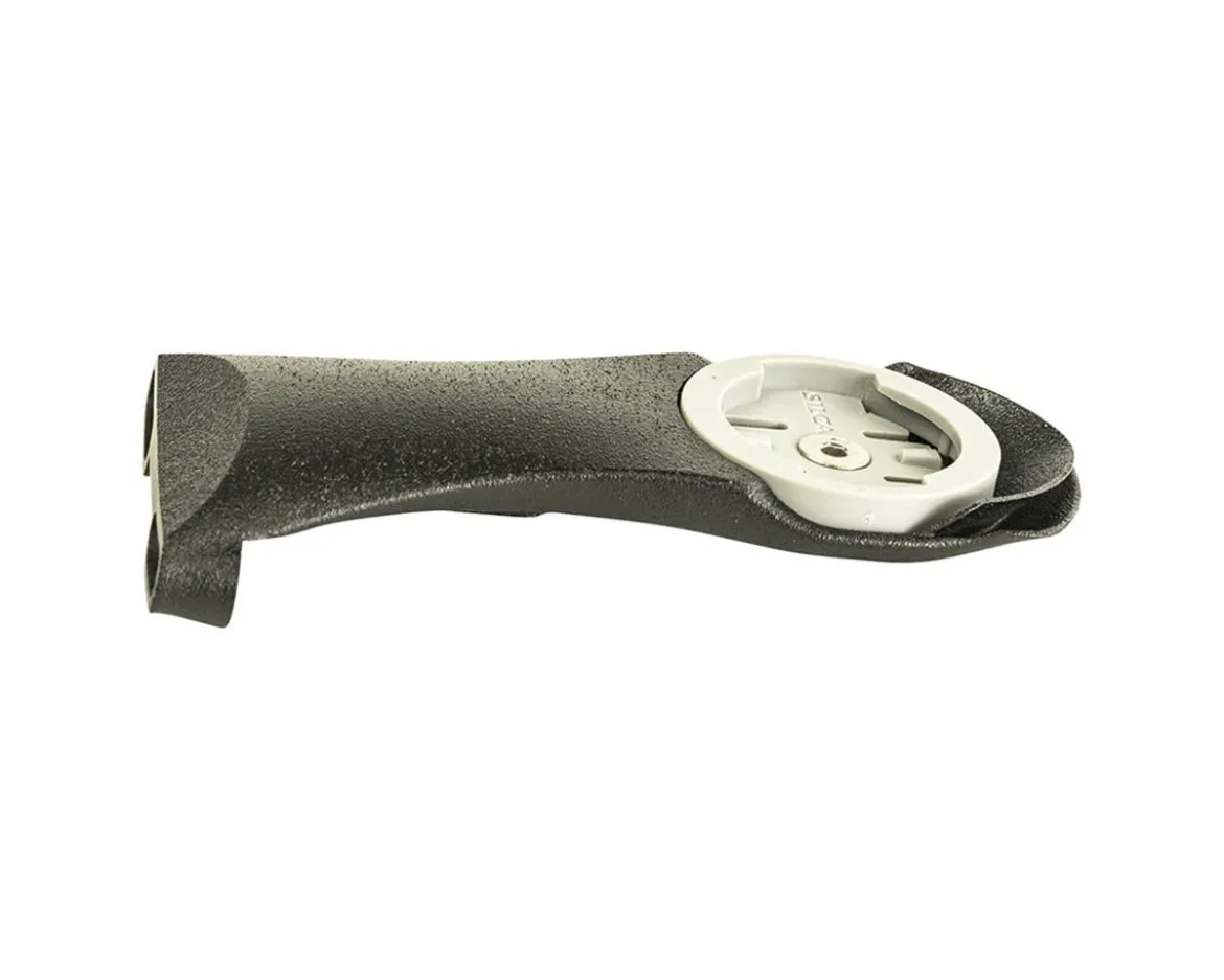 Silca Chisela Computer Stem Mount (Black) (Wide (23-40mm)) (3D Printed Titanium) (Garmin/Wahoo)