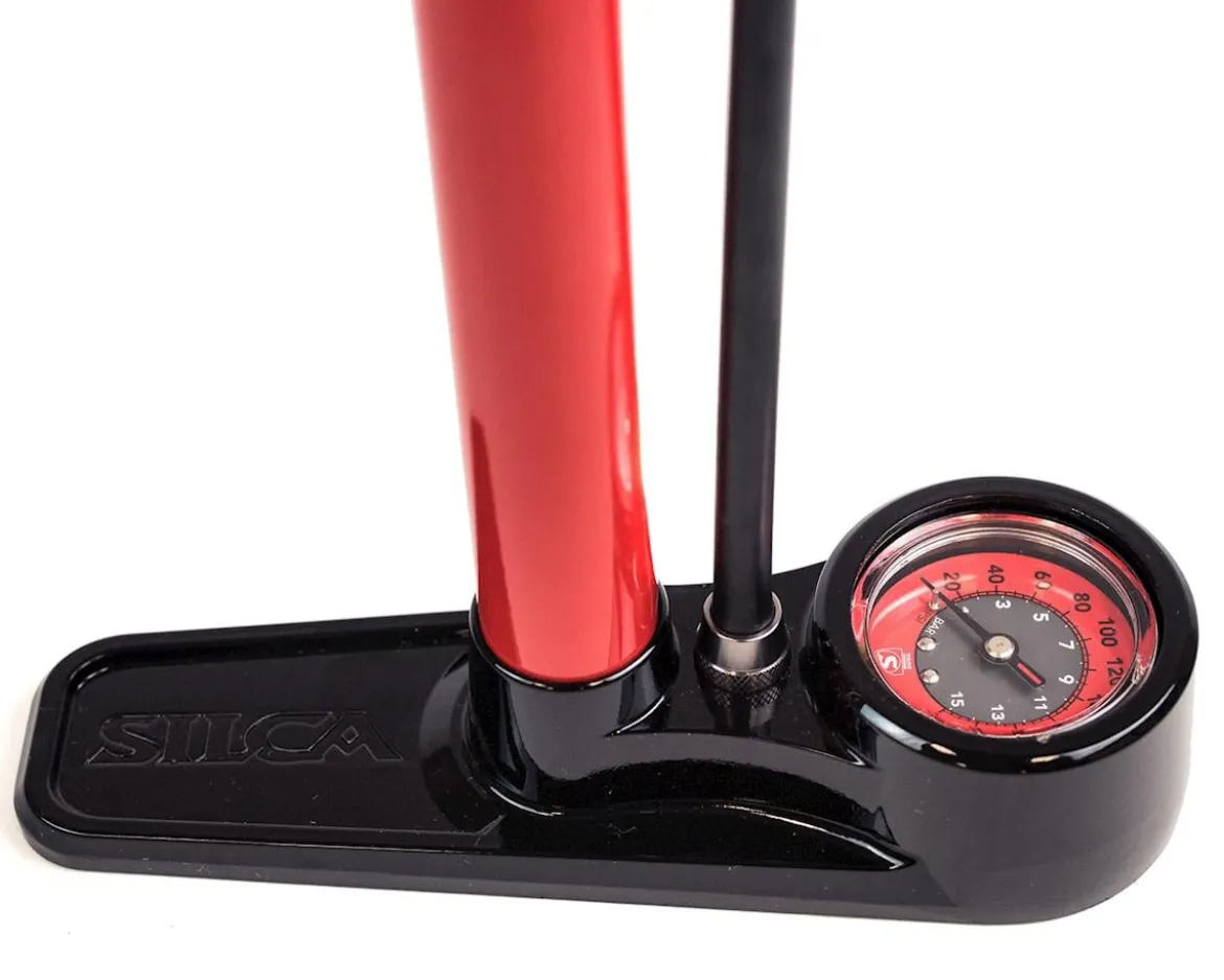 Silca Pista Floor Pump (Red)