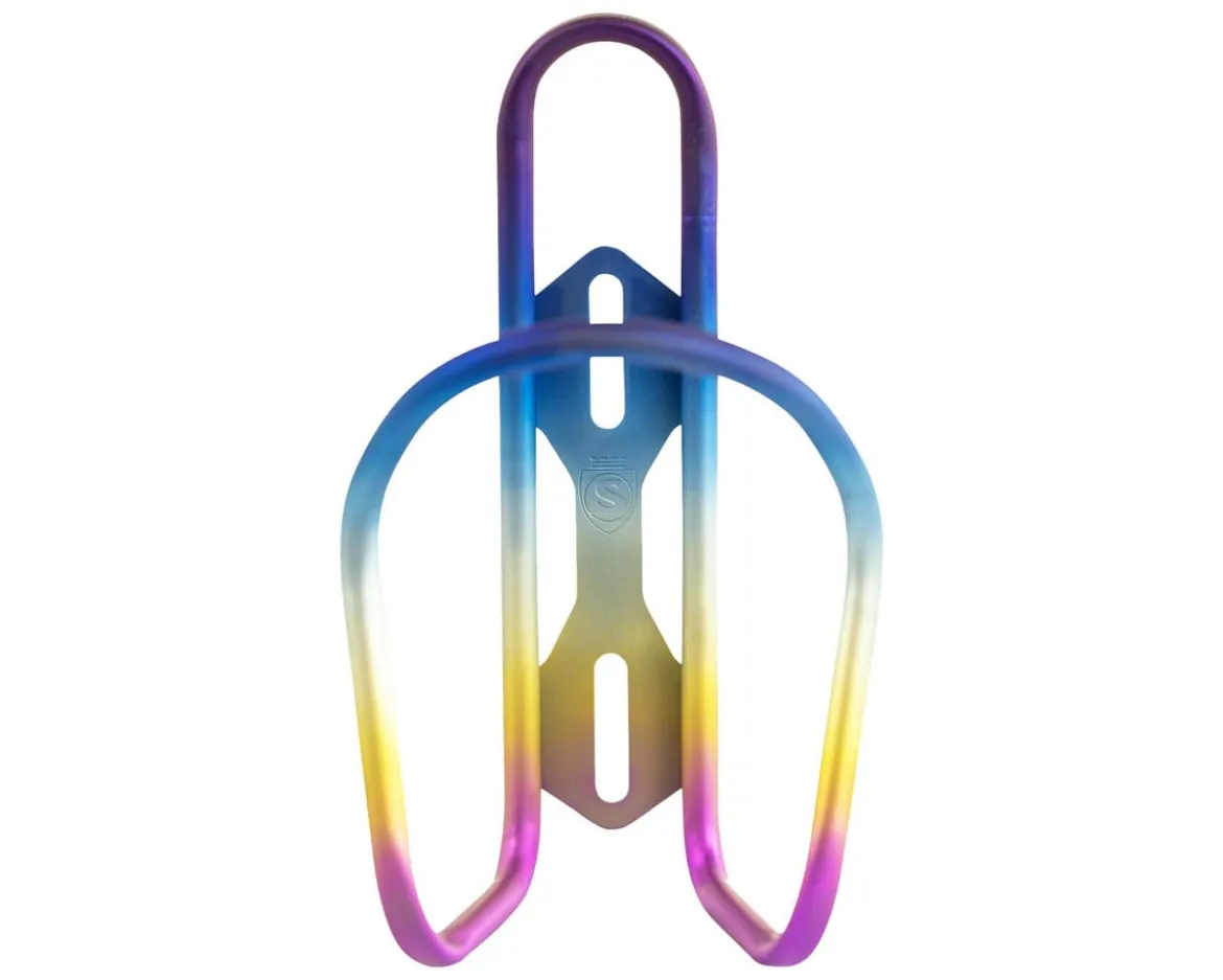 Silca Sicuro V2 Titanium Water Bottle Cage (Rainbow Anodized)