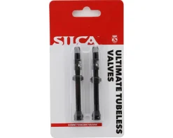 Silca Ultimate Tubeless Presta Valves (Black) (50mm) (Pair)