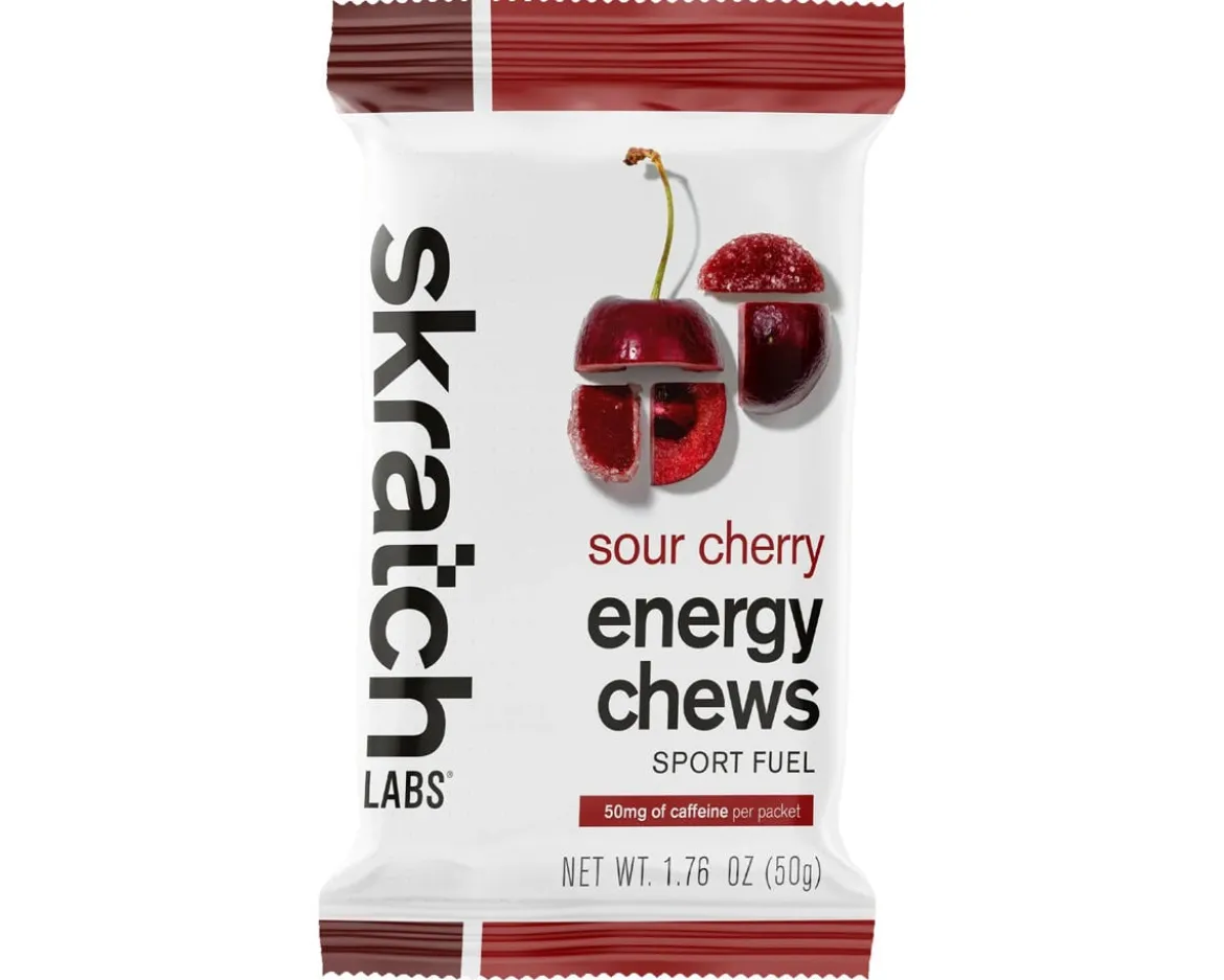 Skratch Labs Energy Chews Sport Fuel (Sour Cherry) (10 | 1.7oz Packets)