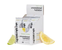 Skratch Labs Unsweetened Hydration Sport Drink Mix (Lemon + Lime) (Single Serving) (20-Pack)