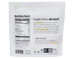 Skratch Labs Unsweetened Hydration Sport Drink Mix (Lemon + Lime) (30-Serving Resealable Bag)