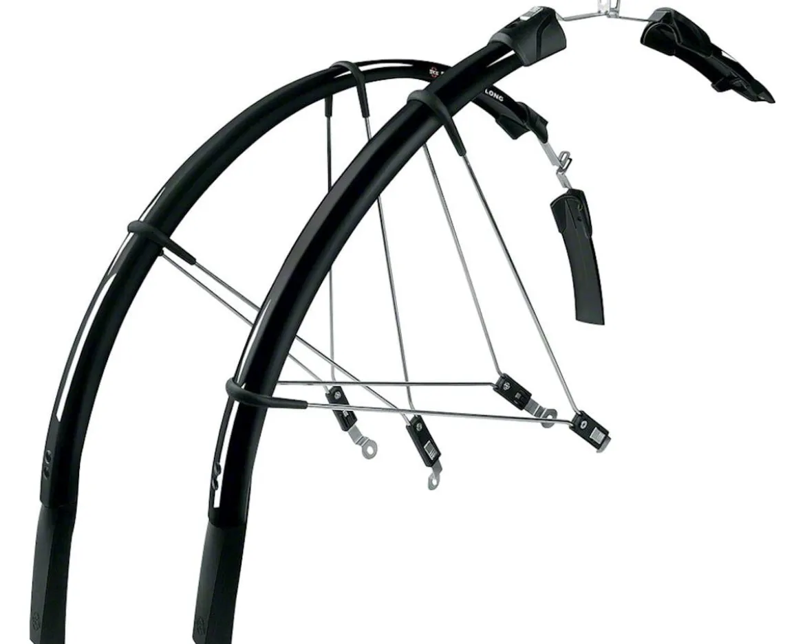 SKS Raceblade Long Fender Set (Black) (700c x 20-28mm)