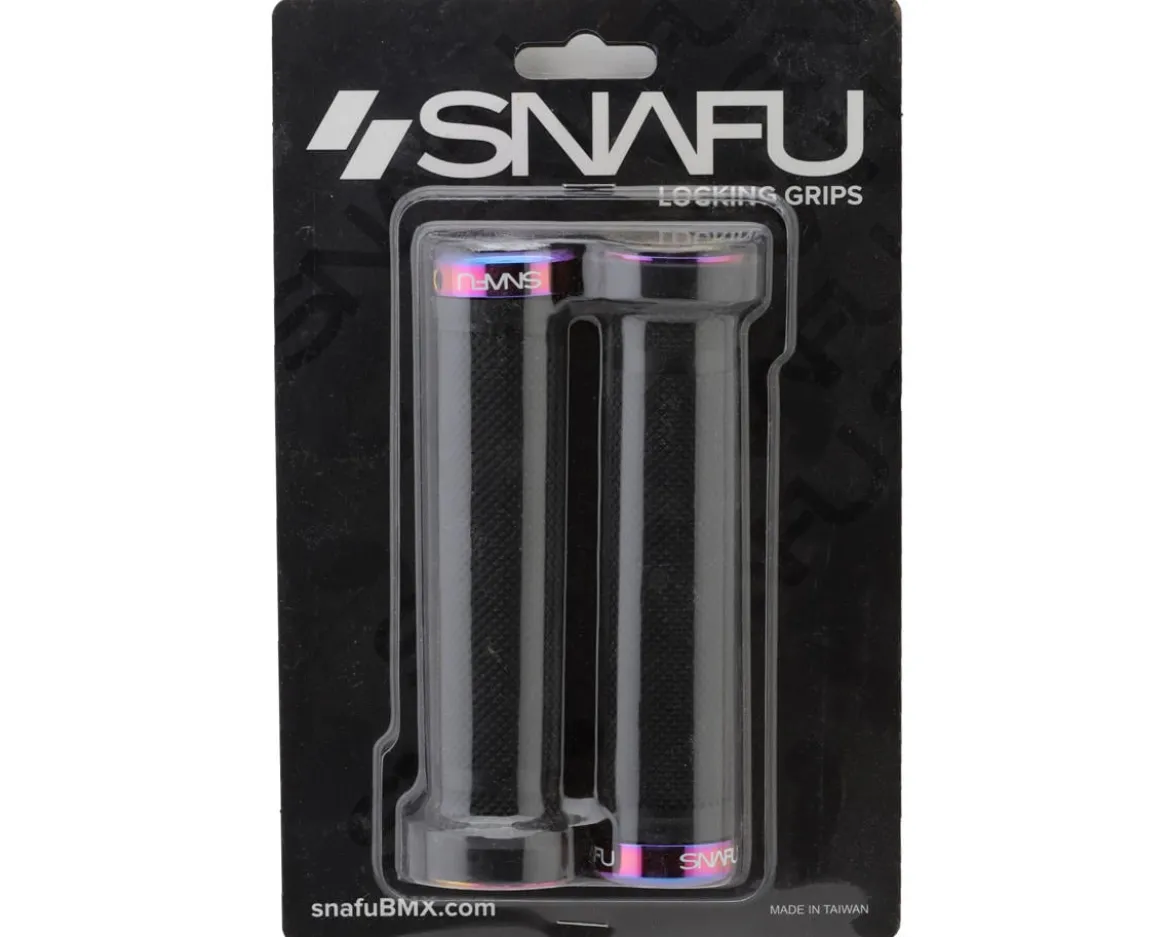 Snafu Pro Lock-On Grips (Black/Jet Fuel) (140mm)