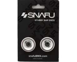 Snafu Stubby Bar Ends (Polished Silver)