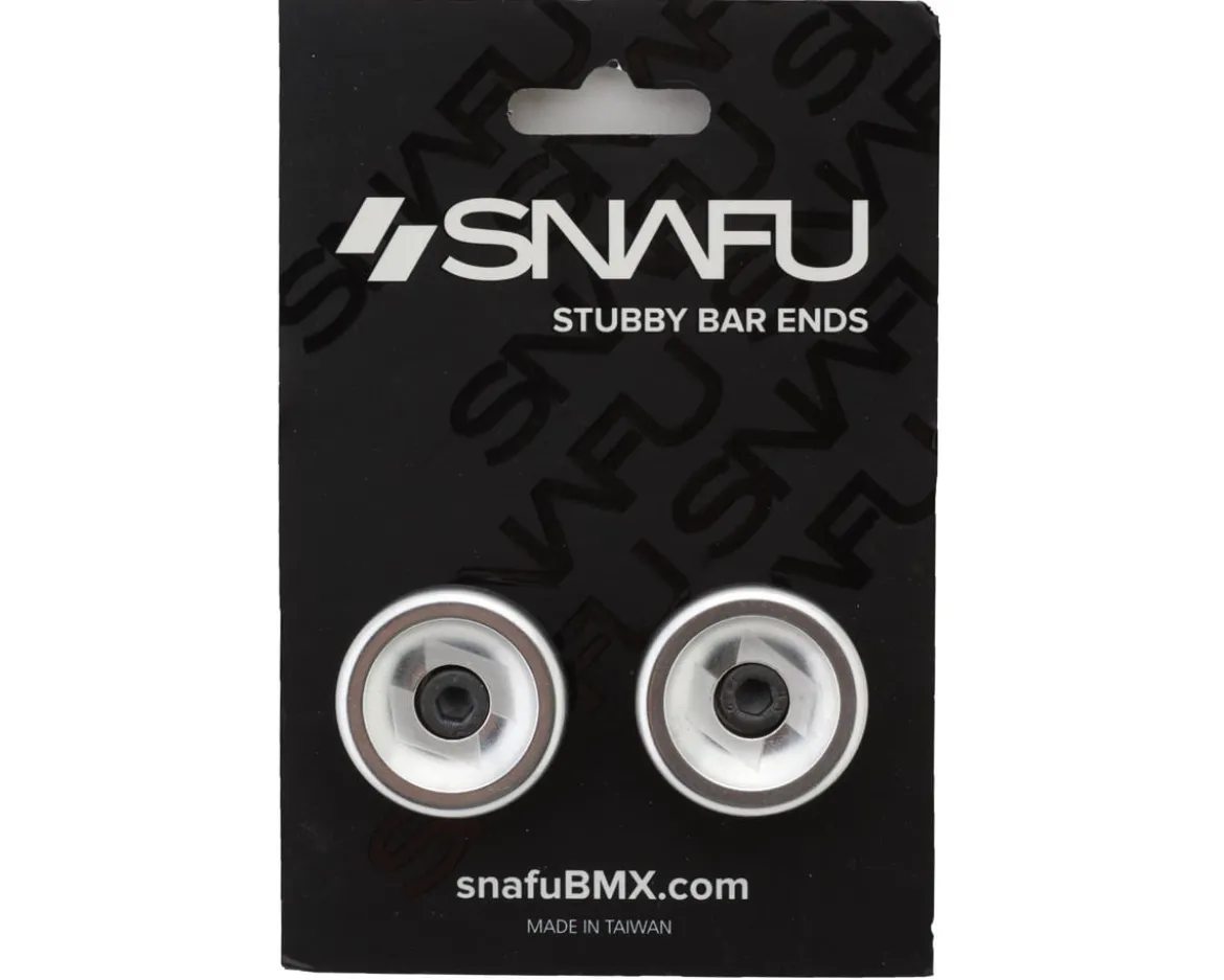 Snafu Stubby Bar Ends (Polished Silver)
