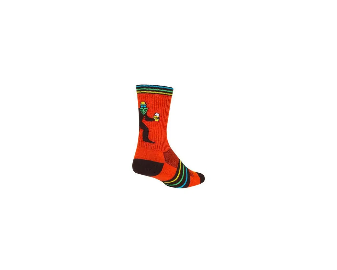 Sockguy Crew Brewfoot 6" Socks (Orange/Green) (S/M)