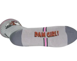 Sockguy Crew Dam Girl 6" Socks (Grey) (S/M)