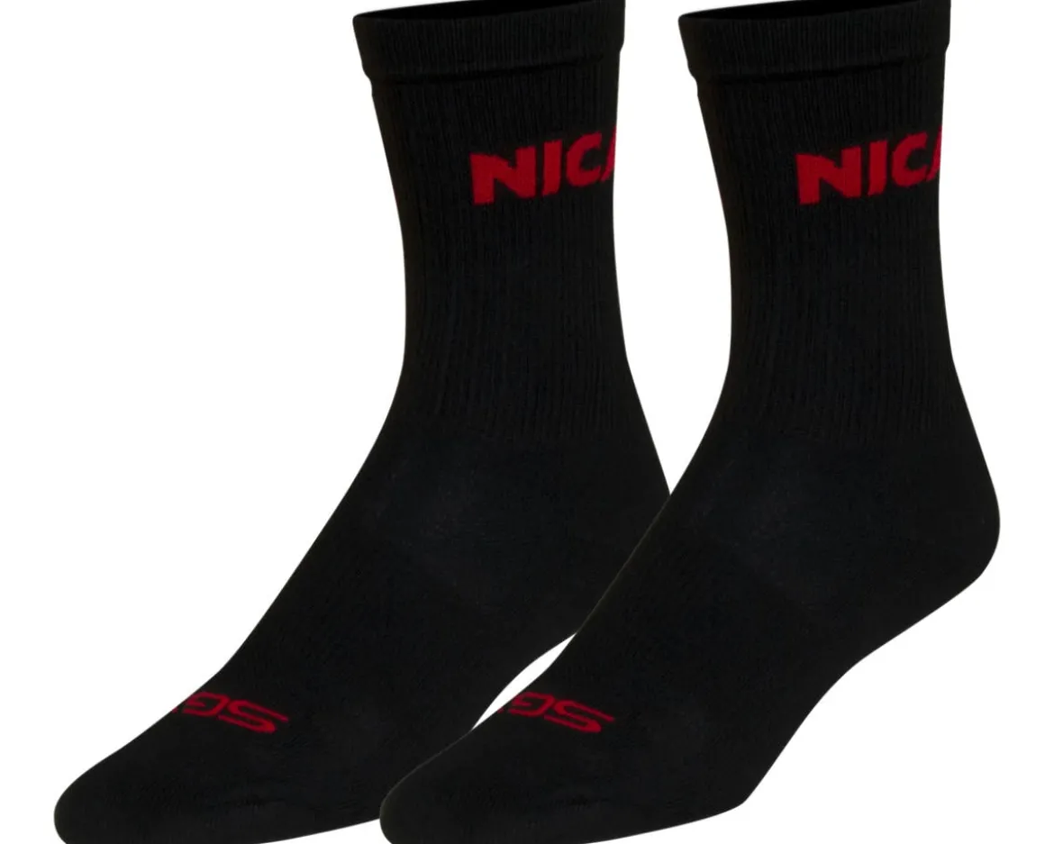 Sockguy 6" SGX Socks (NICA Black) (L/XL) (National Interscholastic Cycling Association)