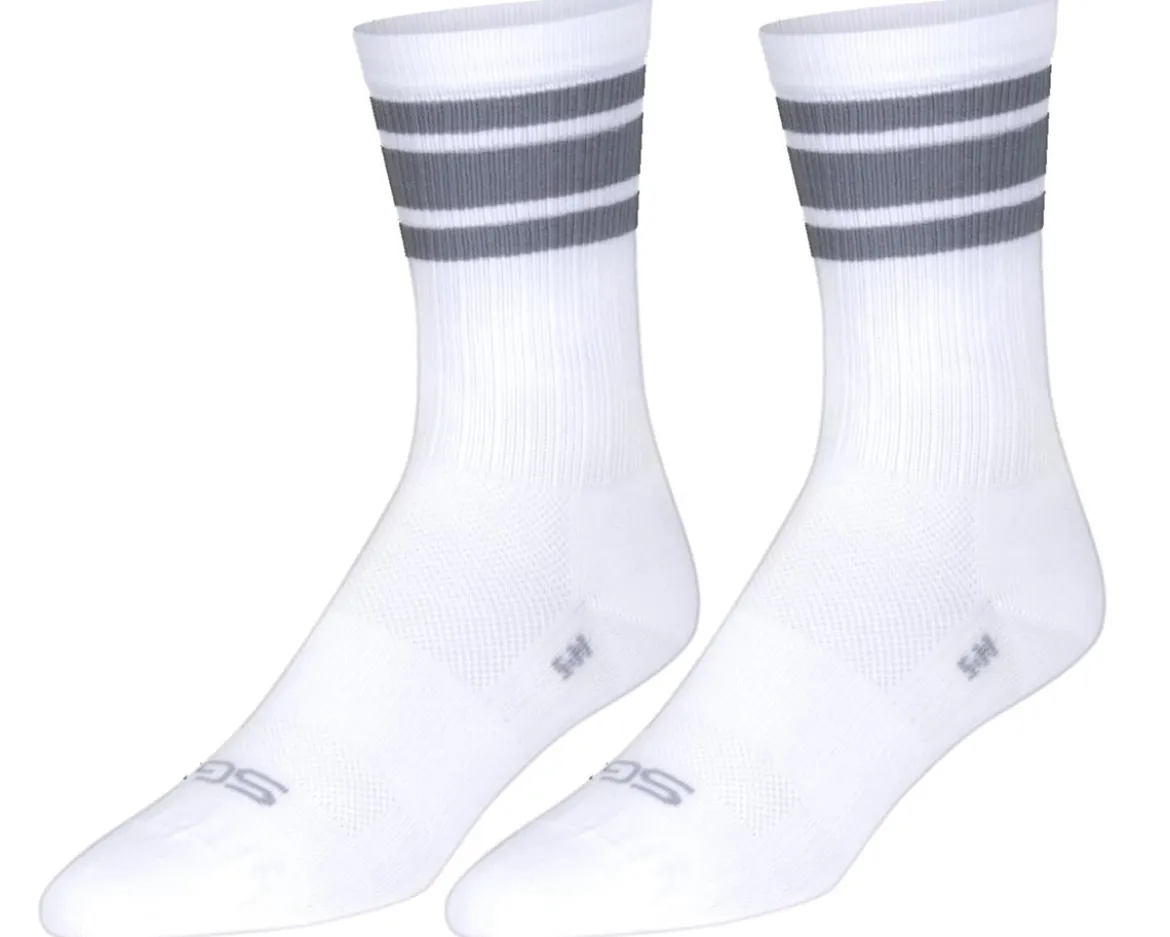 Sockguy 6" SGX Socks (Throwback White) (S/M)