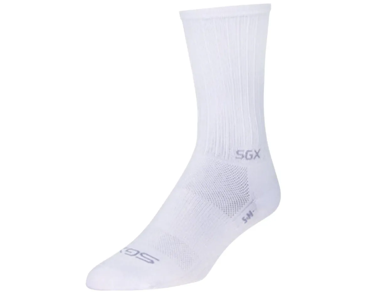 Sockguy 6" SGX Socks (White) (S/M)