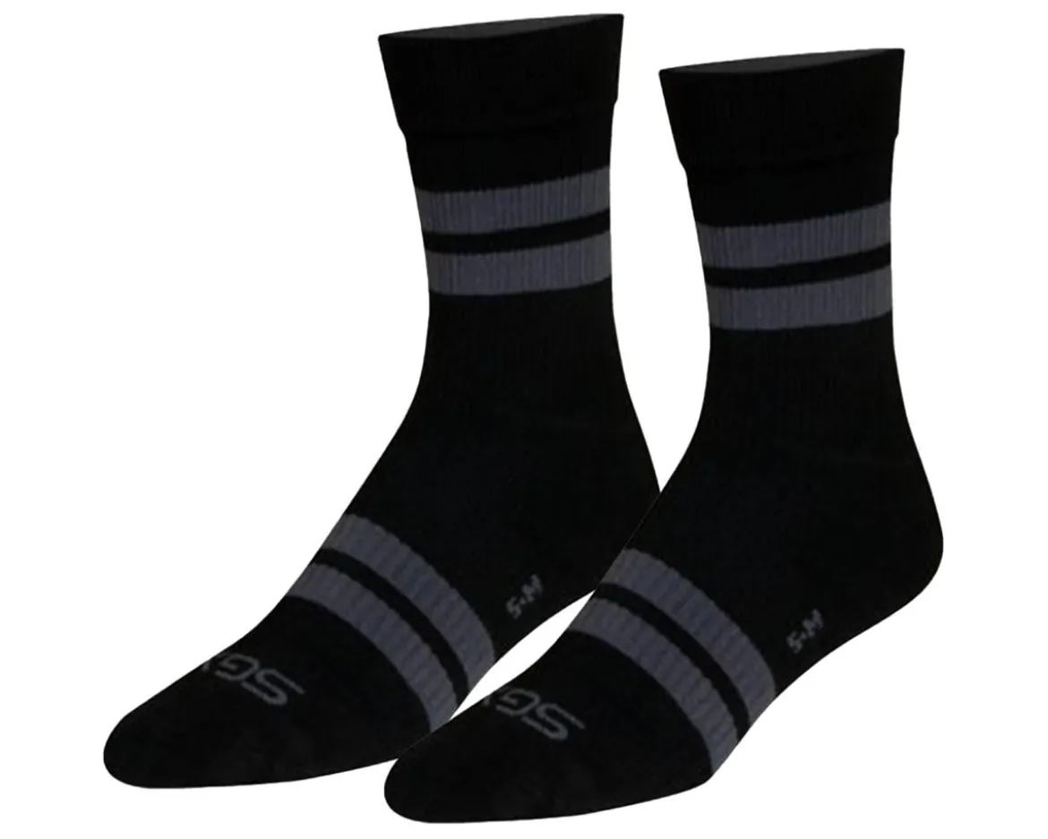 Sockguy SGX Trailhead 7" Socks (New School Black) (S/M)