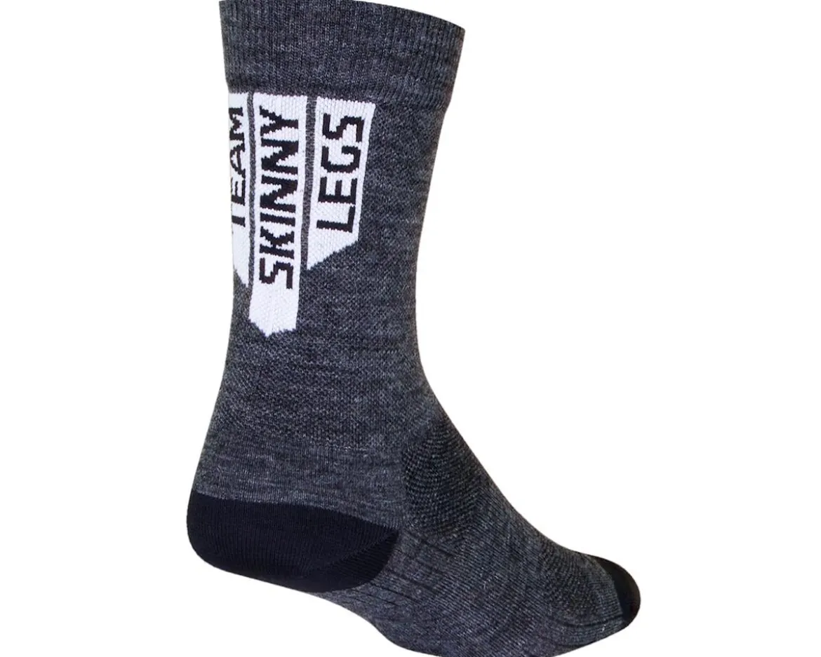 Sockguy 6" SGX Wool Socks (Charcoal) (S/M)