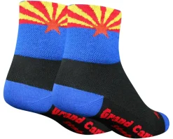 Sockguy 3" Socks (AZ Flag) (L/XL) (Arizona)