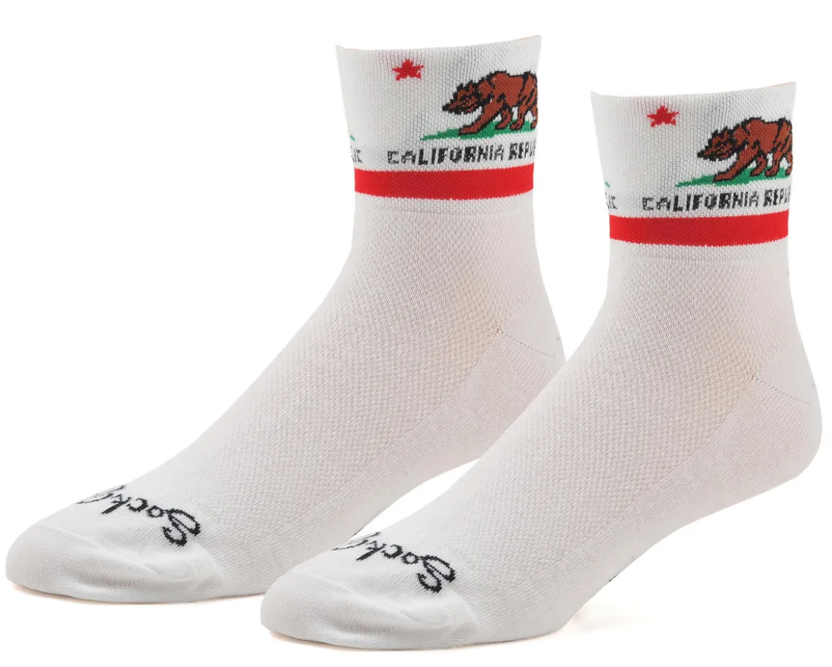 Sockguy 3" Socks (California Flag) (L/XL)