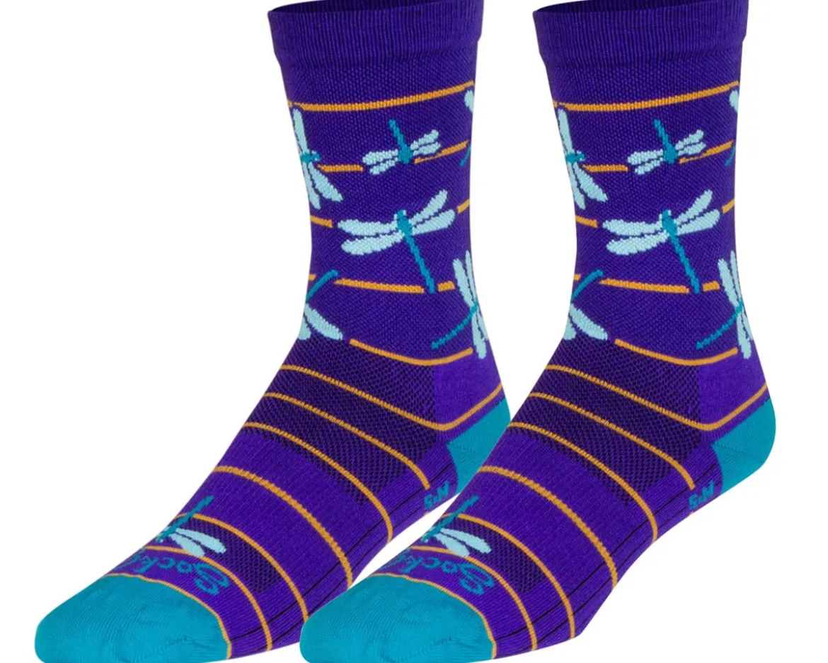 Sockguy 6" Socks (Dragonflies) (S/M)