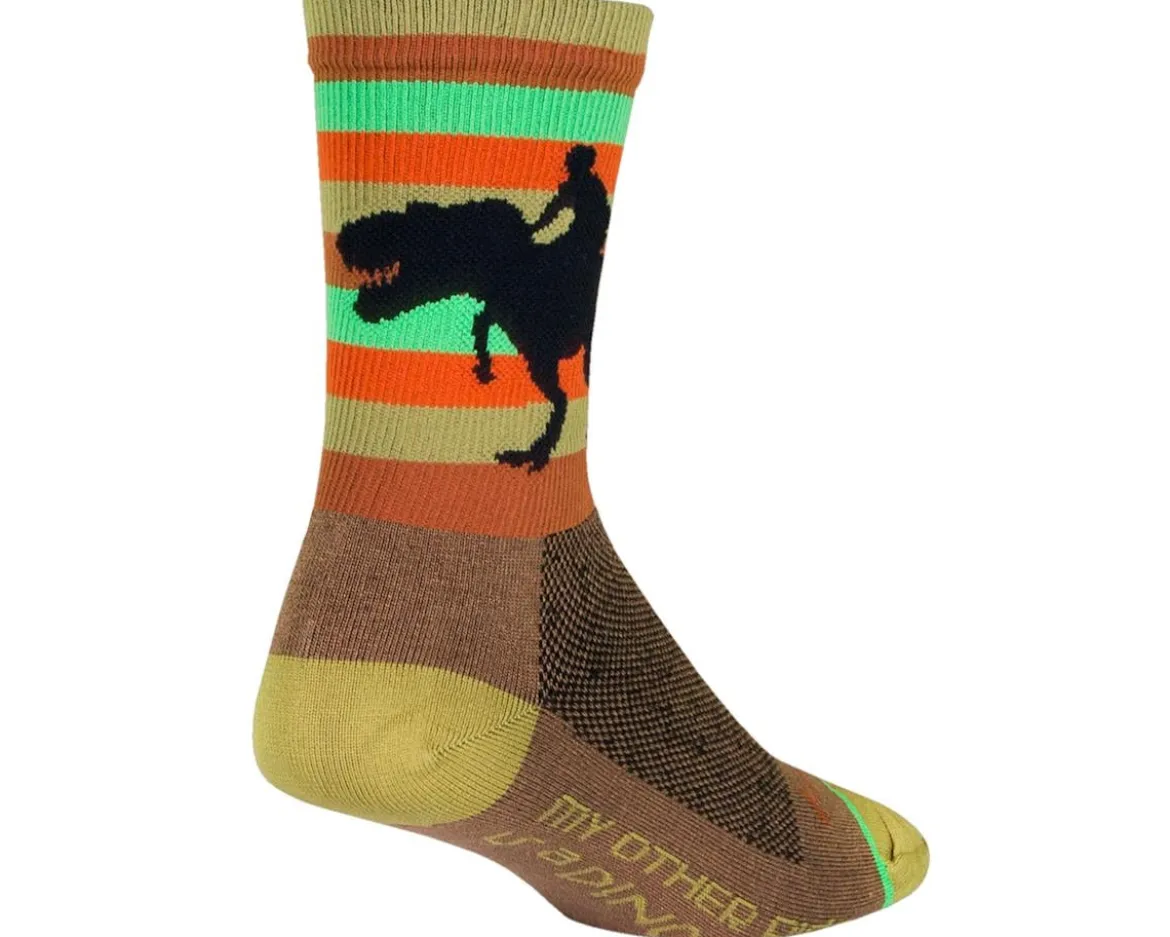 Sockguy 6" Socks (GiddyUp) (Dinosaur) (L/XL)