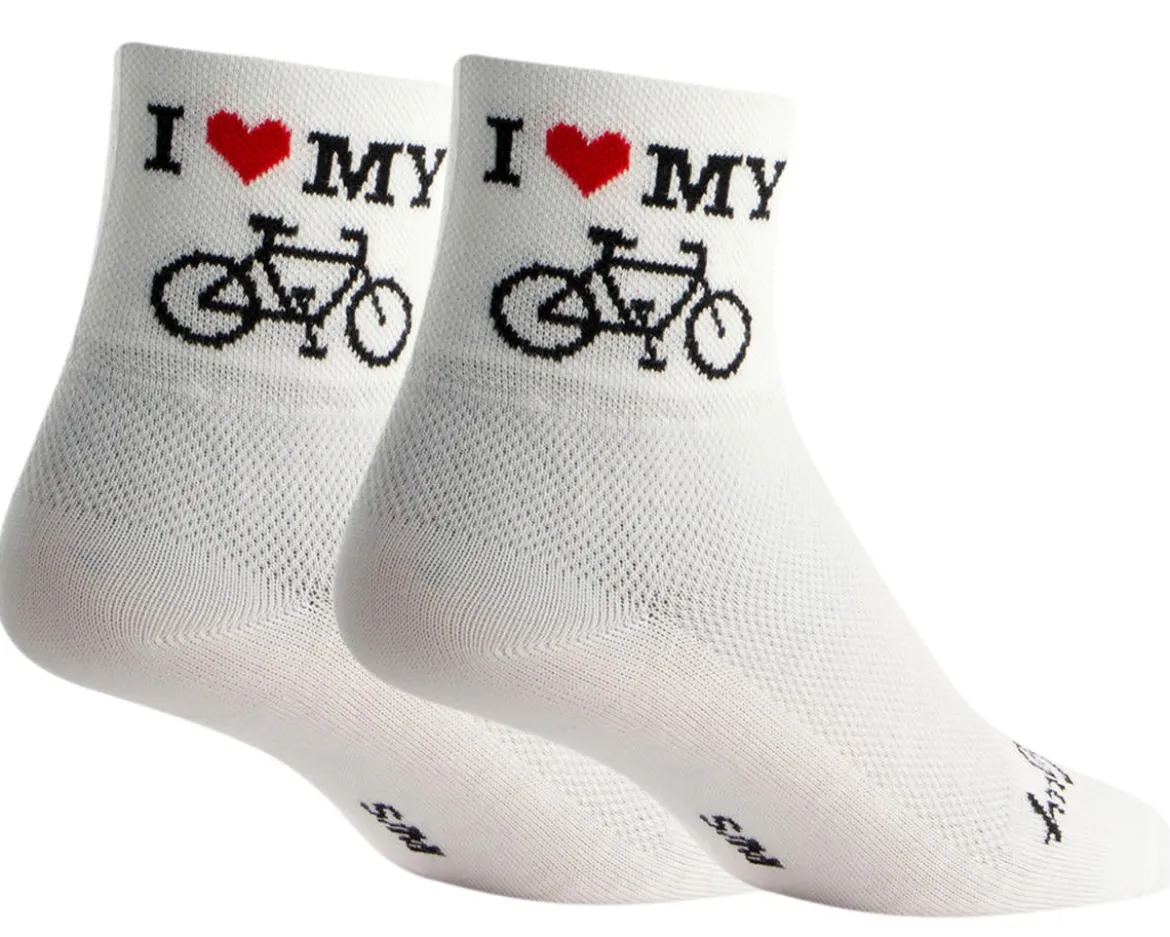 Sockguy 3" Socks (I Heart My Bike) (S/M)