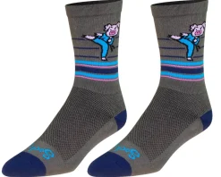 Sockguy 6" Socks (Pork Chop) (Karate Pig) (L/XL)