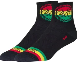 Sockguy 3" Socks (Rasta Ride) (L/XL)