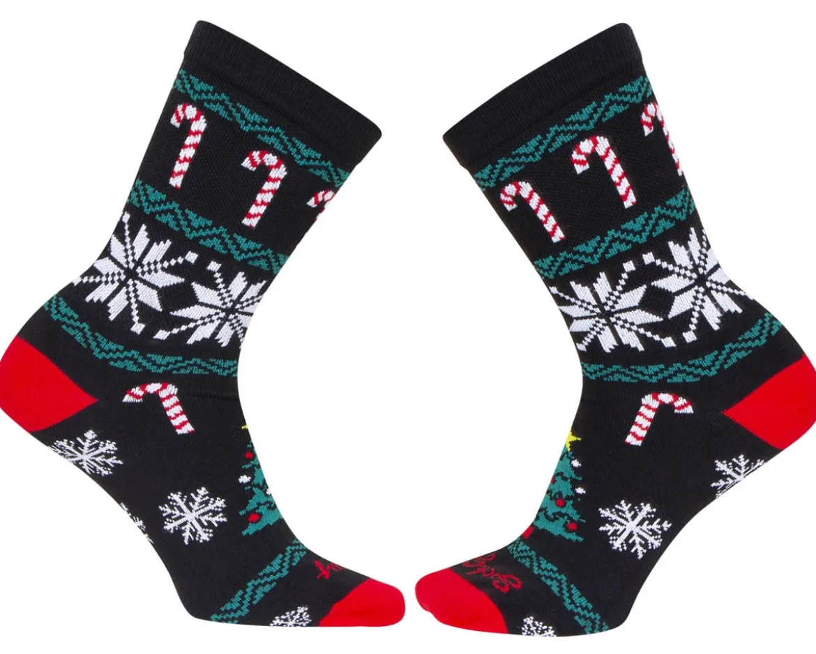 Sockguy 6" Socks (Ugly Sweater Black) (L/XL)