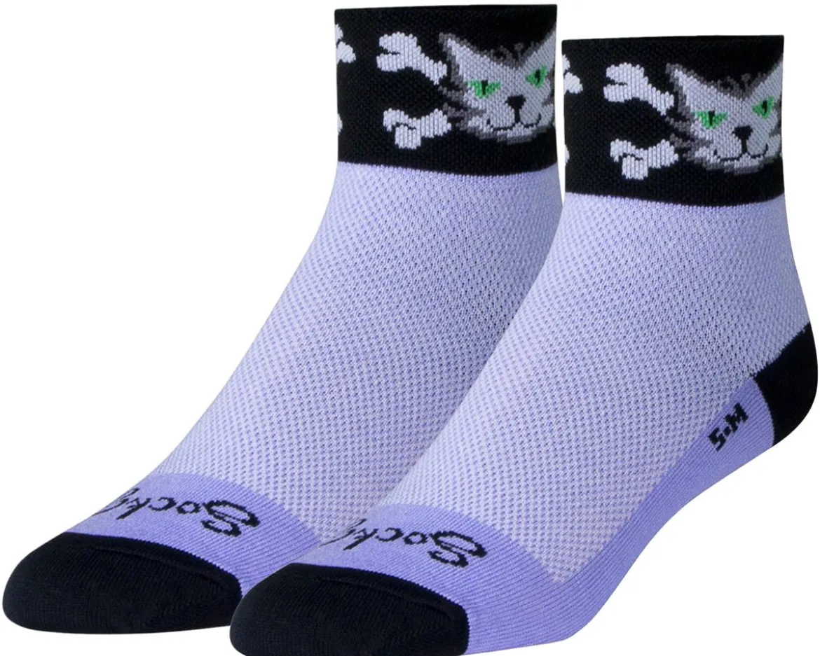 Sockguy Women's 2" Socks (Bad Kitty) (S/M)